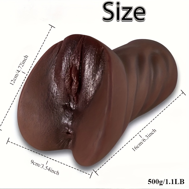 1pc 2 in 1 Male Masturbator, Realistic Pocket Cat Toy with 3D Vagina And Anal Sex Toy, Portable Adult Male Sex Doll for Male Masturbation Freedom