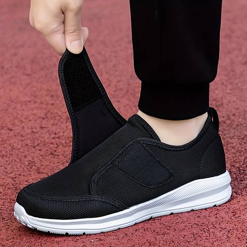 womens casual shoes wide hook and loop mesh breathable non constricting comfortable convenient easy on off wide shoes shoes light summer autumn winter shoes women shoes sneakers