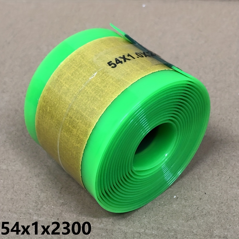 TEMU 1pc Black-green Tpu Anti-puncture Tire Liner, Single-sided High Self-adhesive, Suitable For 29/26/27.5 Inch Mountain Bikes And 700c Road Bikes,
