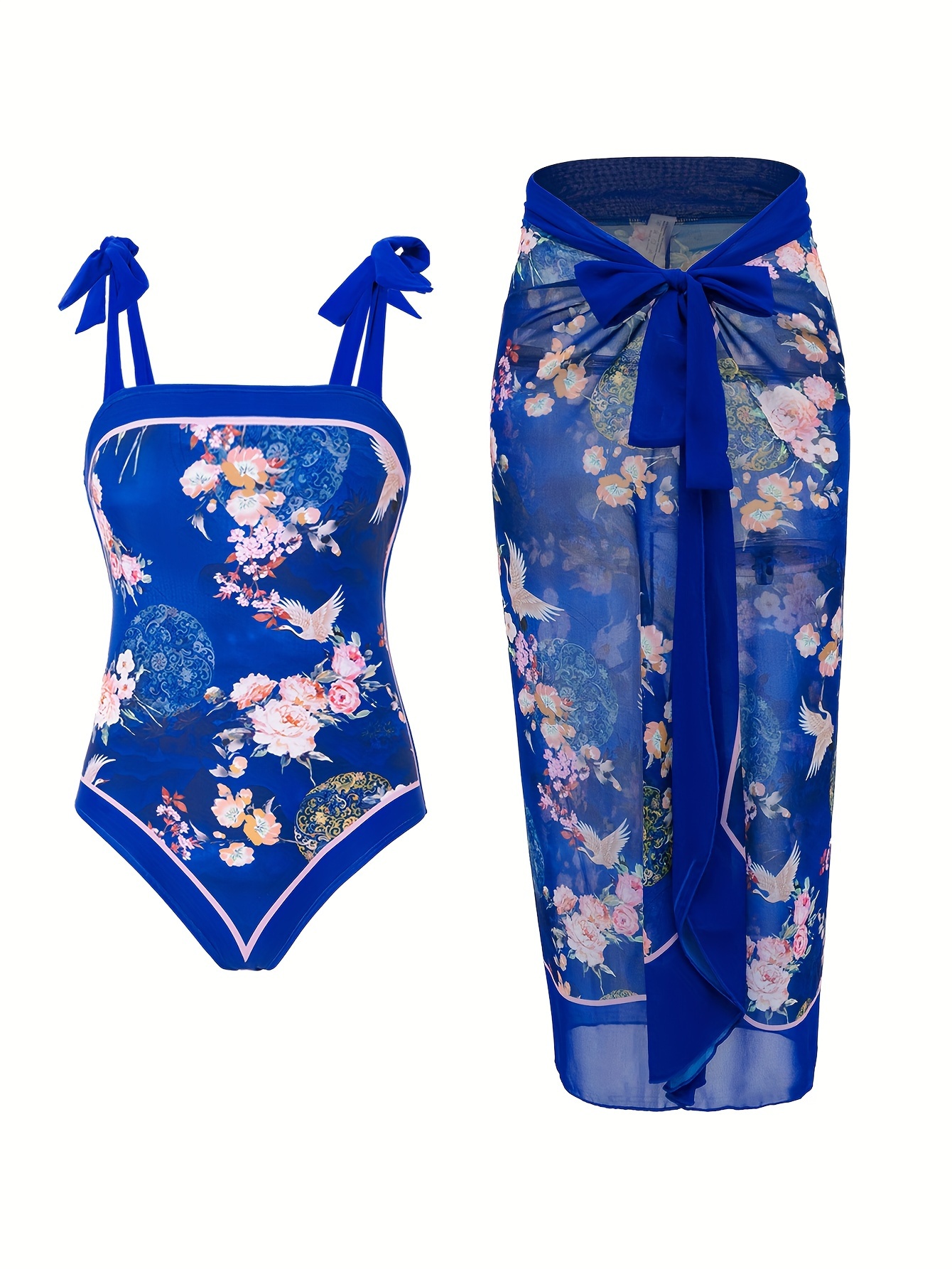 Women s swimsuit bikini two-piece style versatile, comfortable, sexy and good-looking, printed v-neck resort jumpsuit details 0