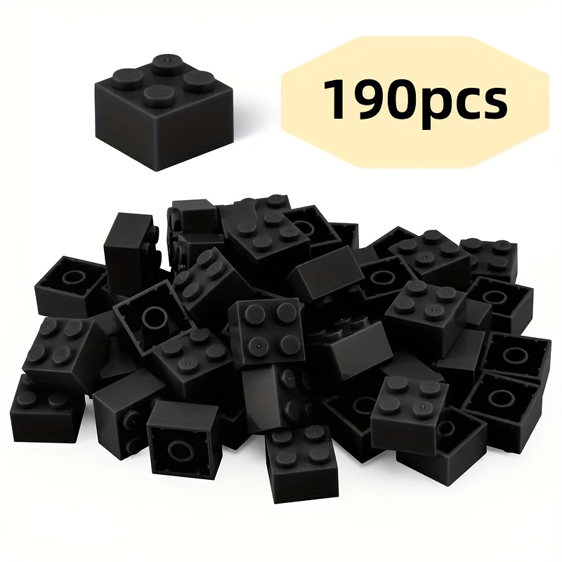190pcs 2X2 High Brick Small Particle Building Blocks