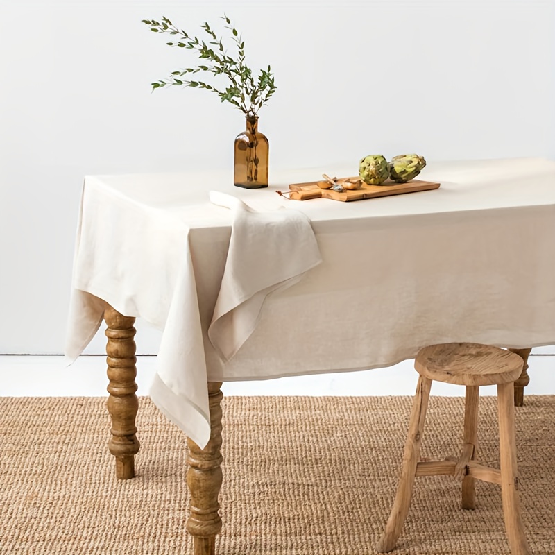 100% Rectangle Olive Green Table Cover 90lx52w Inches For Dining, Weddings And Restaurants, Decorative Halloween, Thanksgiving, Christmas Table Cloth Machine Washable Tablecloths