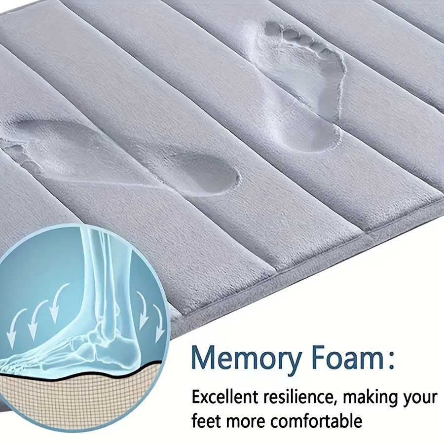 memory foam bath mat set ultra soft non slip absorbent shower rug   bathroom shower bathroom supplies bathtub mat non slip bathroom rug carpet for laundry room carpet for room carpet for outdoor entrance   polyester machine washable details 0