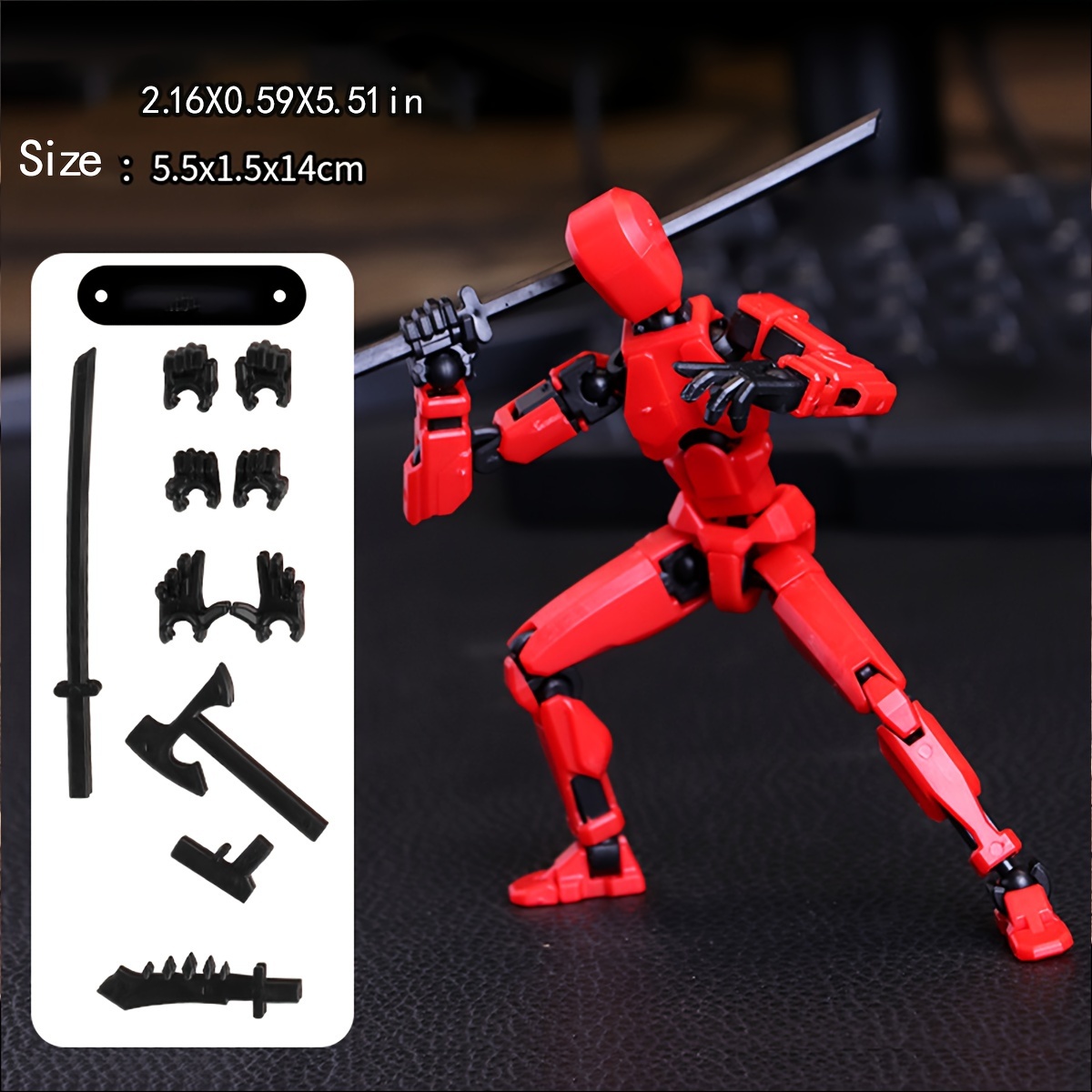item picture multi articulated action figure toy total jointed movable robot dummy set self assembled robot action figure interactive design for creative   robotics gift