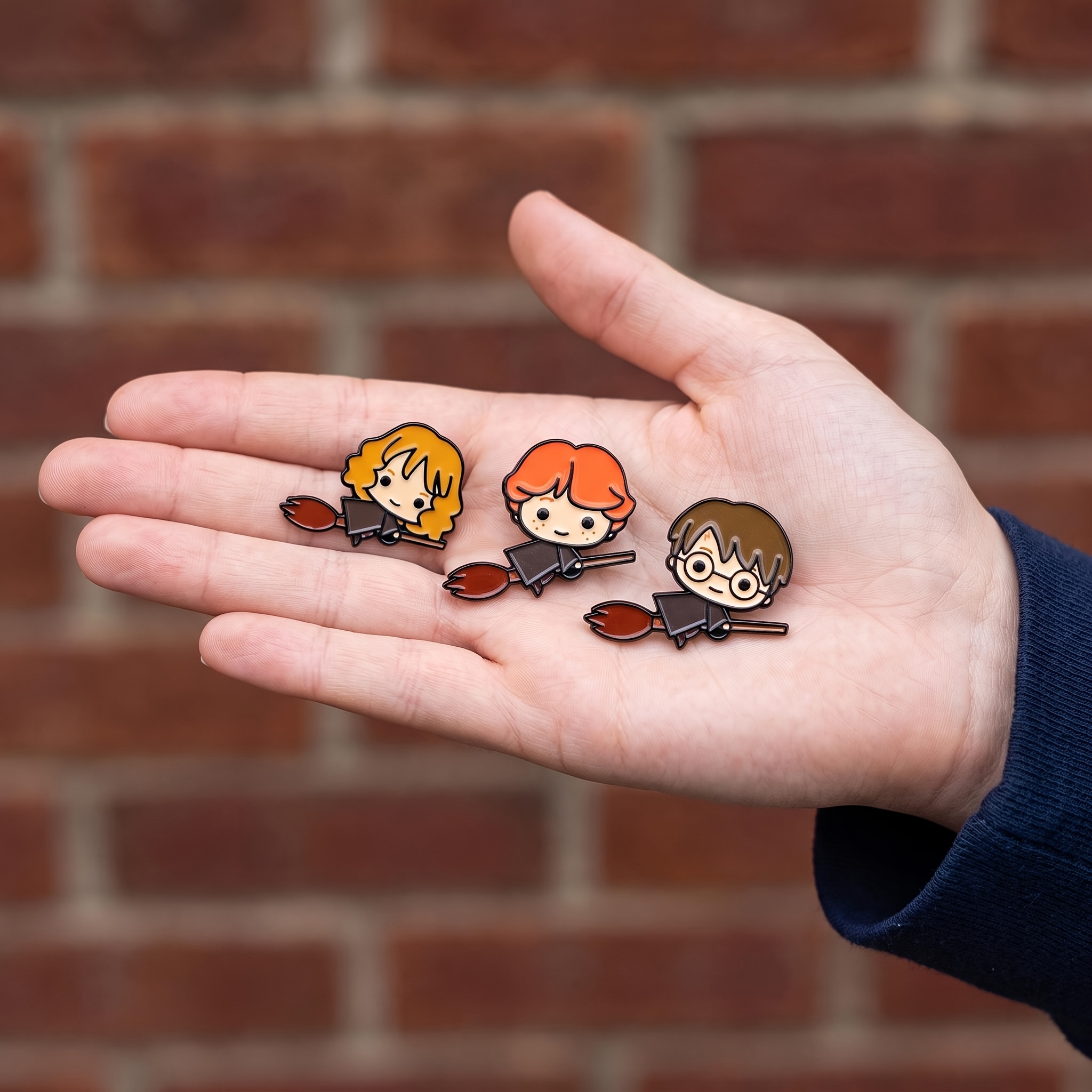 TEMU Juego de de esmalte de dibujos animados de escoba de , de moda, bonitos, decorativos, para solapa y bolso