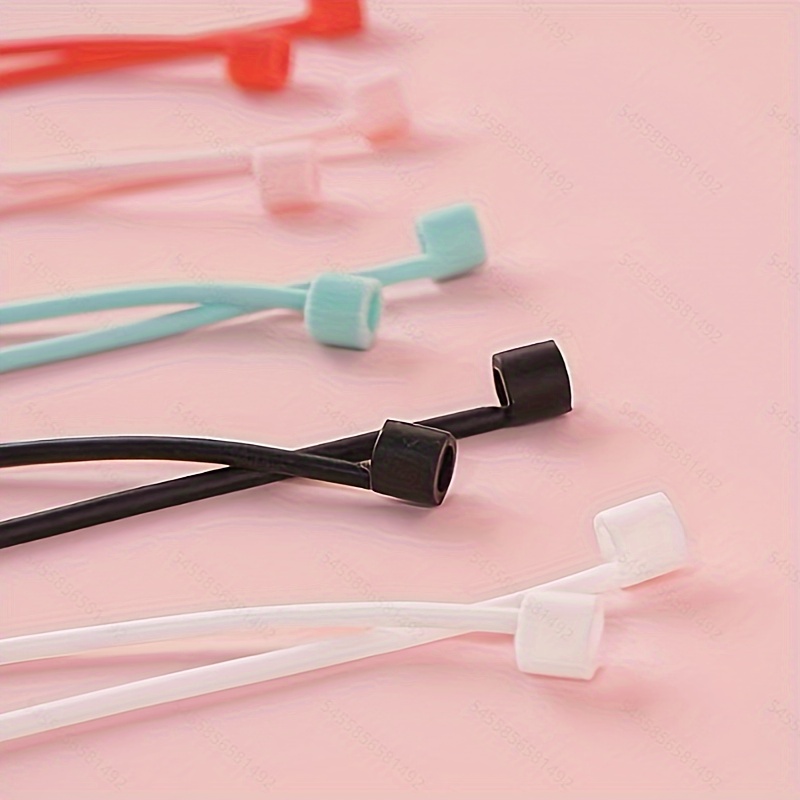 

1pc Color Anti Loss Strap Suitable For Airpods - Soft Silicone Sports Strap With Neck Rope, Safe And Convenient To Use