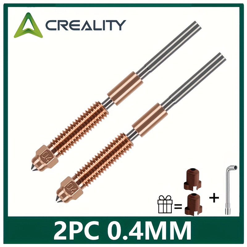 For Creality 2pcs K1c 3 V3 Unicorn Quick-swap 3d Printer Nozzle Kit 0.2/0.4/0.6/0.8/1.0mm For Creality K1c/ 3 V3/ 3d Printer Parts