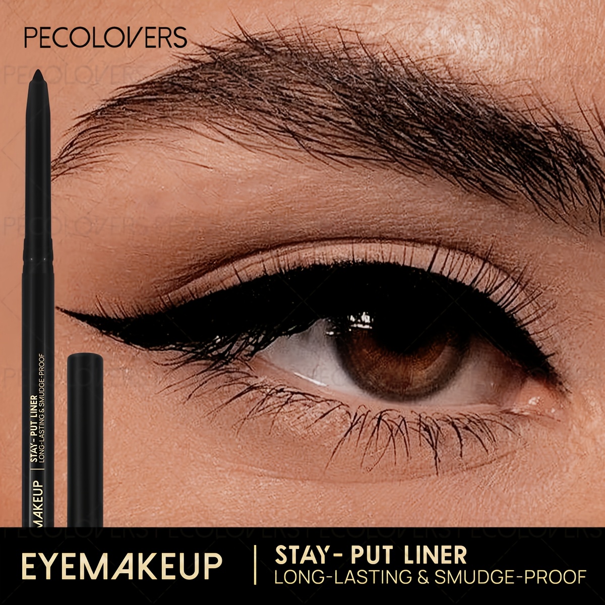 Waterproof Black Eyeliner with Long-Lasting Formula