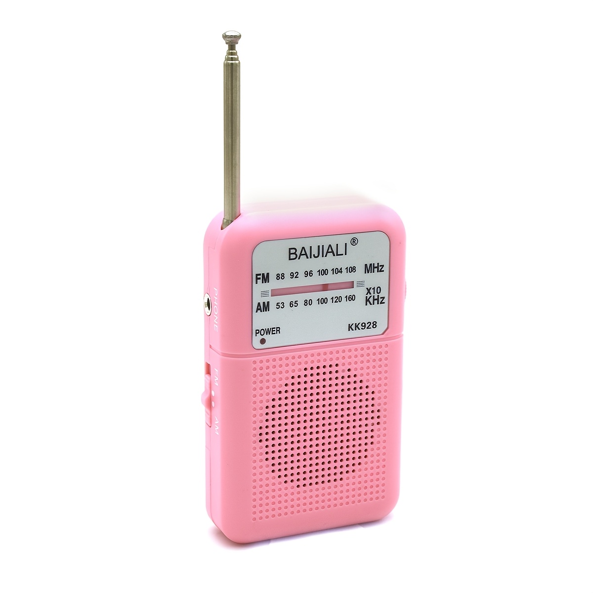 Image of Baijiali Pocket Radio Am Fm | Compact Radio With Speaker, Headphone Jack, 2aa Powered, Portable For Indoor, Outdoor And Emergency Use, Lightweight, Fits In Pockets, Backpacks, Secure With Wrist Strap
