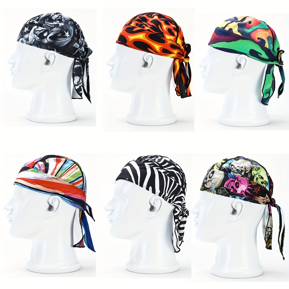 

1x Sweat Wicking Doo Rag Cooling Dew Rag Helmet Liner Motorcycle Do Rags Head Wrap Bandana Skull Caps For Men And Women