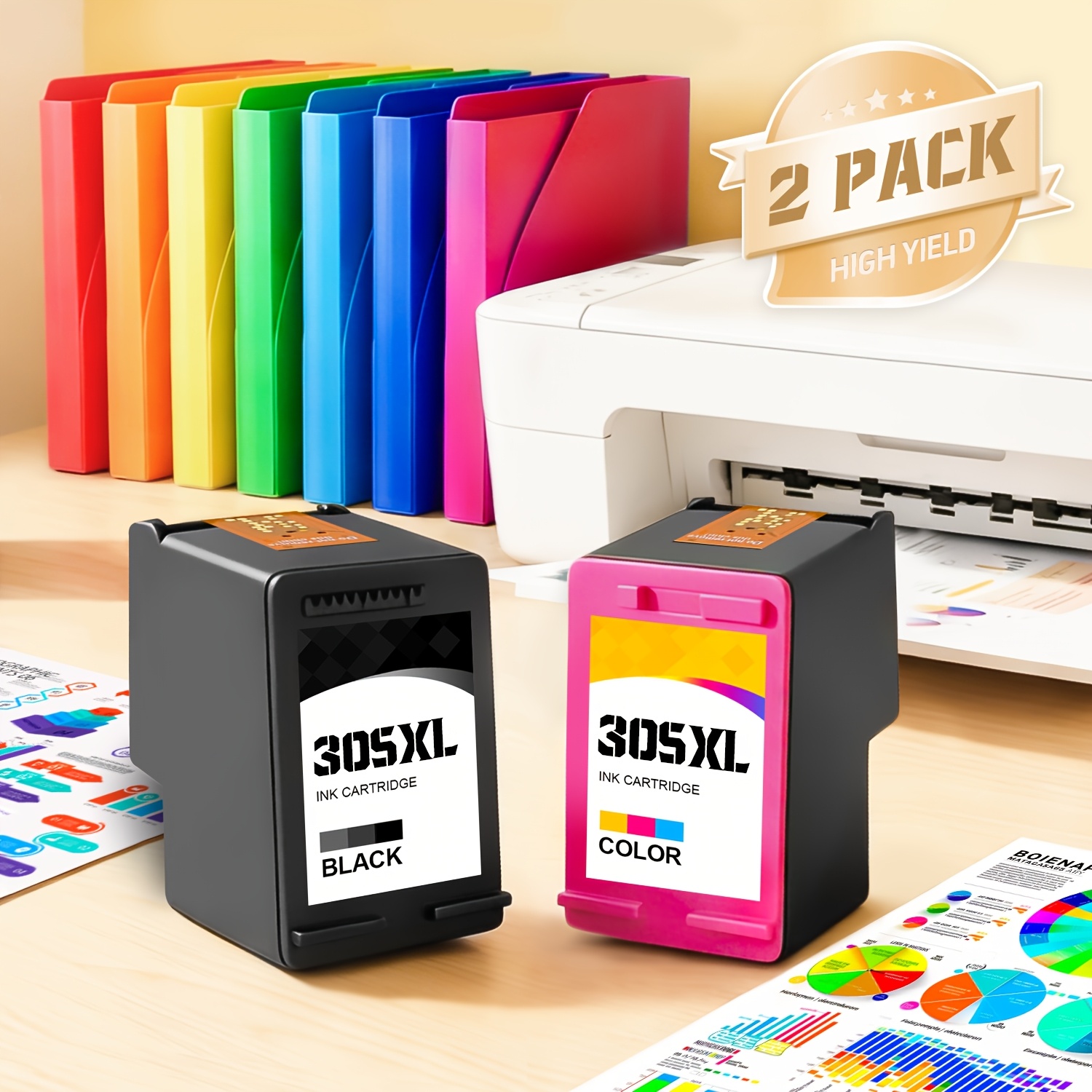 305xl Cartridges Compatible With For 305 Printer Cartridges With Chip 305 Replacement For 2820e 2810e 2800e 4220e 4200 2710 2700 6000 6032e 6020 6030 6400 6400