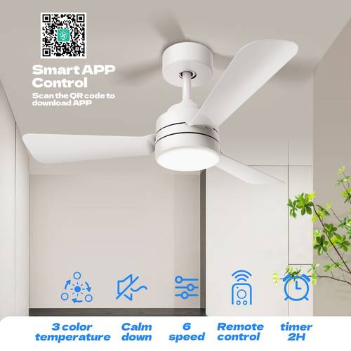 28 ceiling fans with lights flush mount remote control reversible 3000k 6500k dimmable 6 wind speed small ceiling fan light for bedroom kitchen