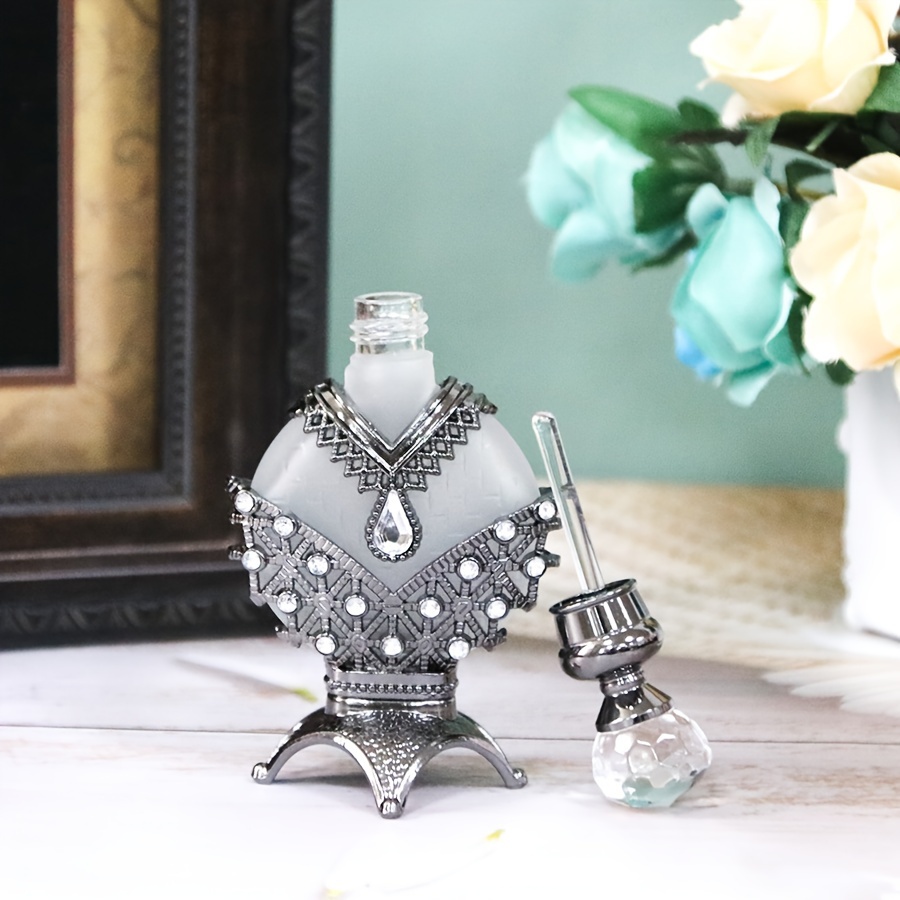 1x 10ml Vintage Perfume Bottle with Antique Essential Oil Bottle *-like  Design, for Perfume, Essential Oils, Home Decor