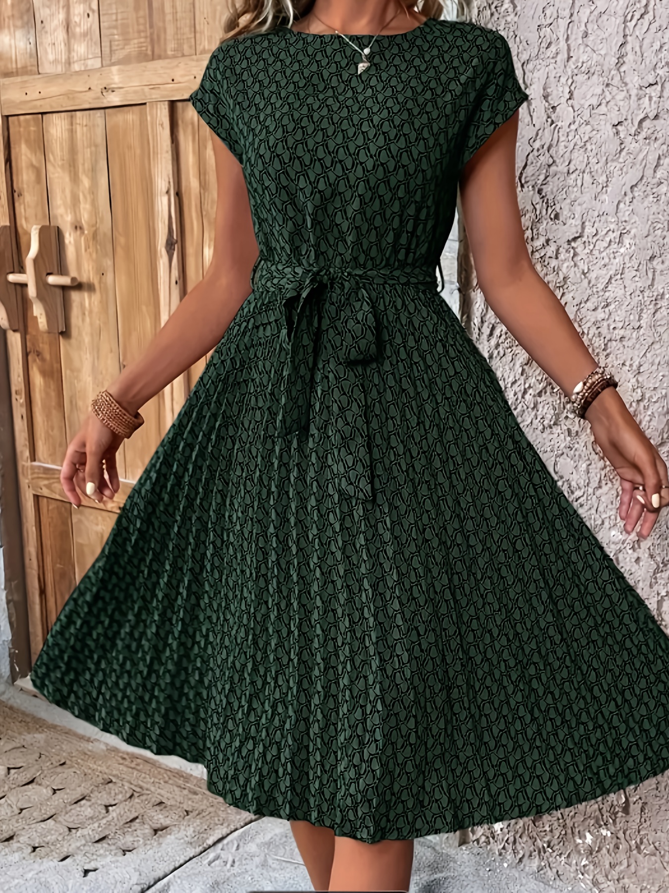 (Cat Ear *) Pleated Dress