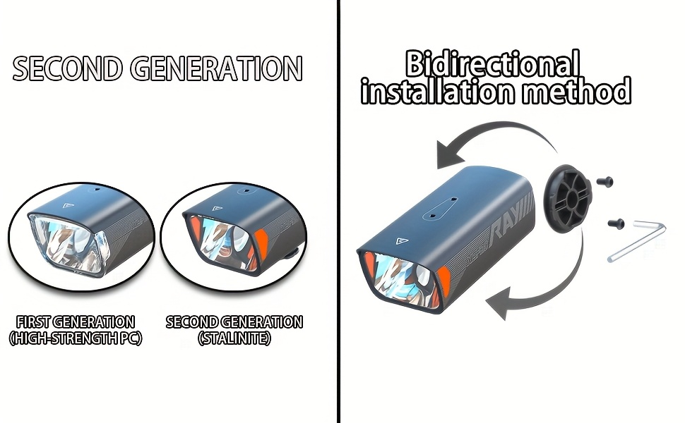 KING KONG X6pro LED Bicycle Light cut-off line USB Rechargeable Front Bike Light, with Mounting Bracket, Multiple Modes, High Brightness Suitable for Night Riding Mountain Bikes and Road Bicycles new2025