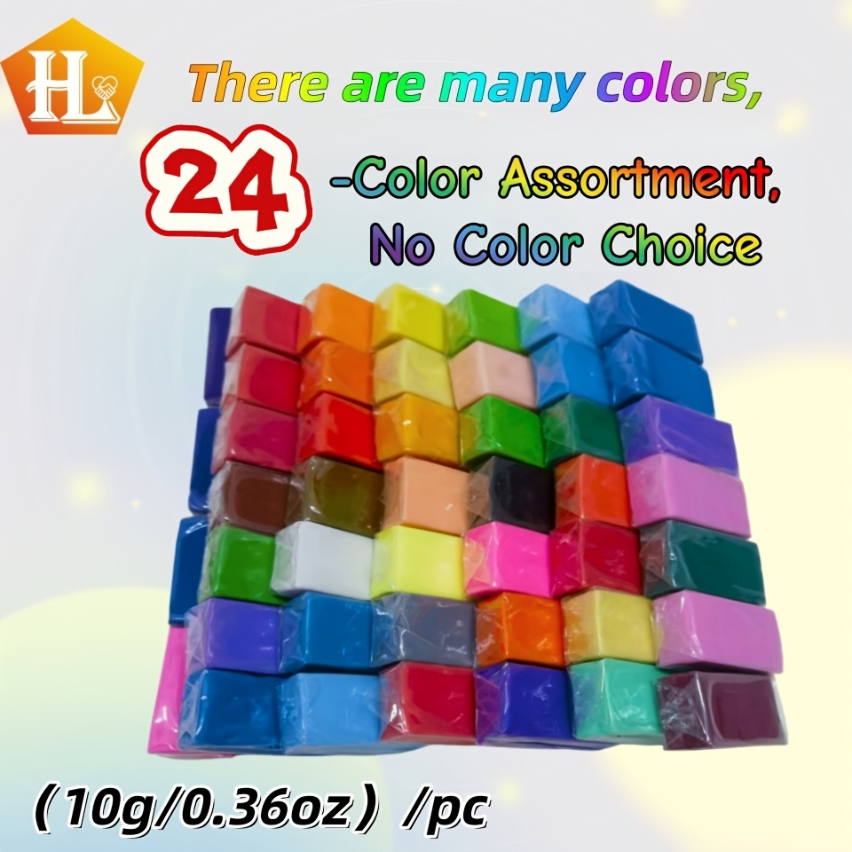 diy handmade jewelry making kit a box containing 24pcs of mini soft polymer clay polymer clay 10g pc small size suitable for color matching and complementing christmas and new year gifts crafts holiday gifts for friends and artists