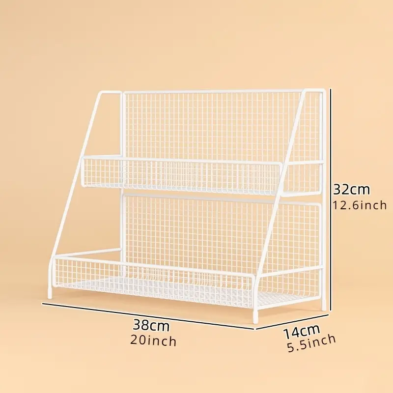 versatile multi layer metal storage rack for kitchen bathroom bedroom countertop organizer with shelves standing shelf Product details 3