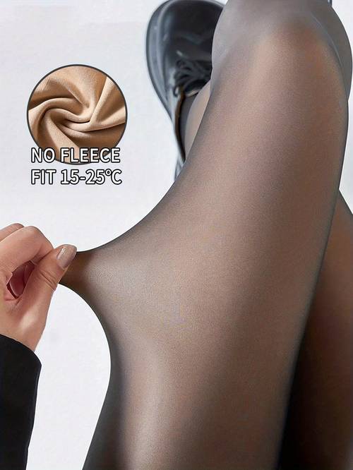 1 ladies padded warm winter work business leggings pantyhose 80g black tights 10 25 c semi basic hand washable medium elastic socks suitable for cold weather and professional attire