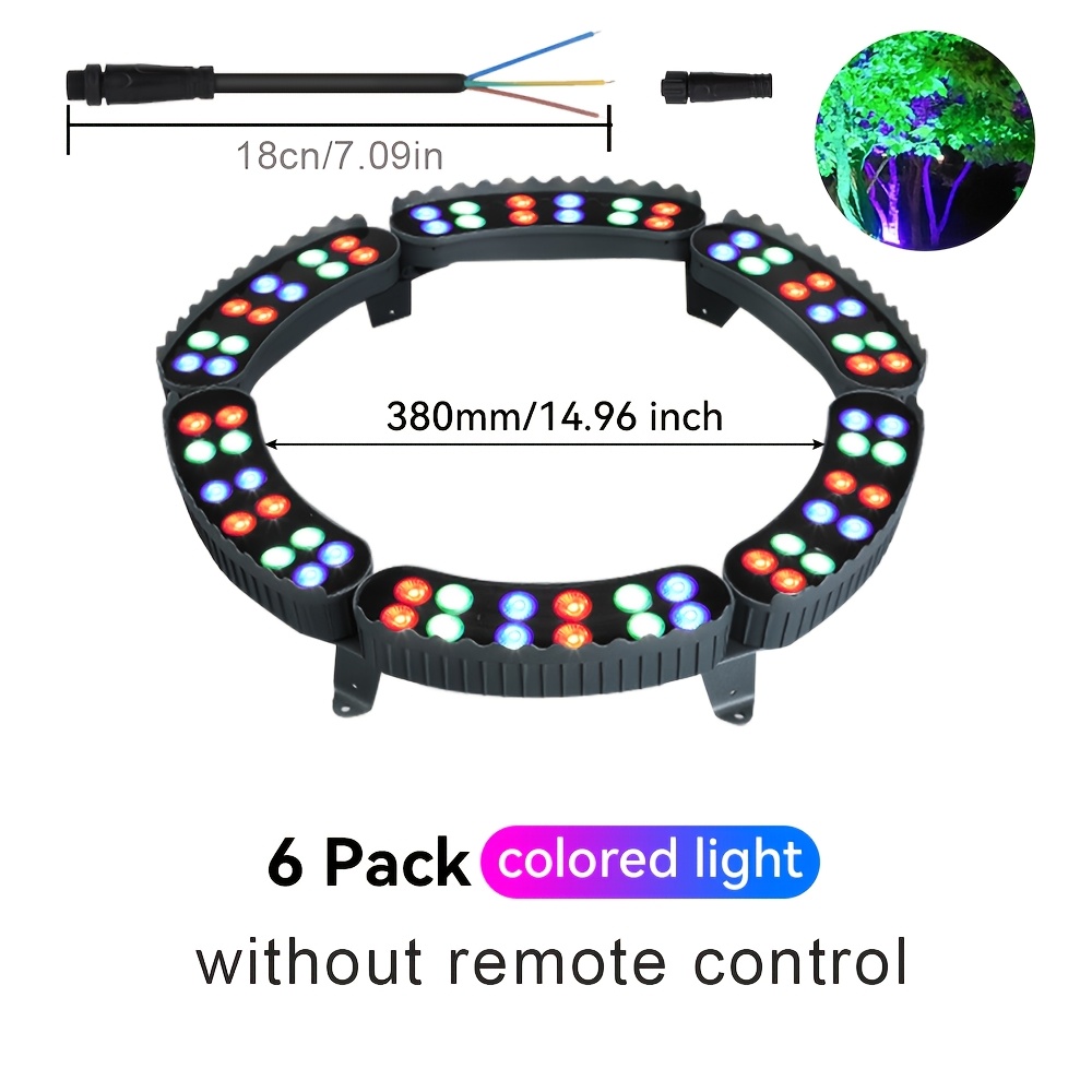 Led Tree Hugging Light, Three-dimensional Surround Lighting, Color/warm White/cool White, And Durable, Easily Hugs , Landscape Lighting Fixtures
