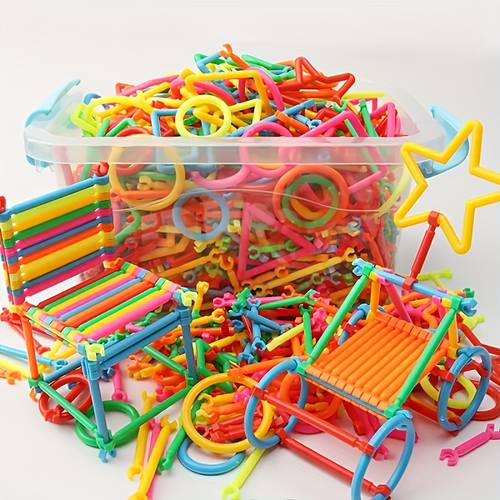 item picture 200pcs magic wand building blocks set teenager puzzle building toys imagination educational construction engineering set multi colored and multi shaped perfect gift for birthdays and holidays random color and shape