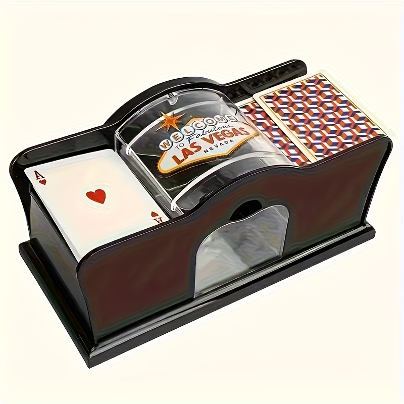 card shuffling machine self service   device free durable non operation for poker blackjack games random card  r equipment for decks up to capacity no