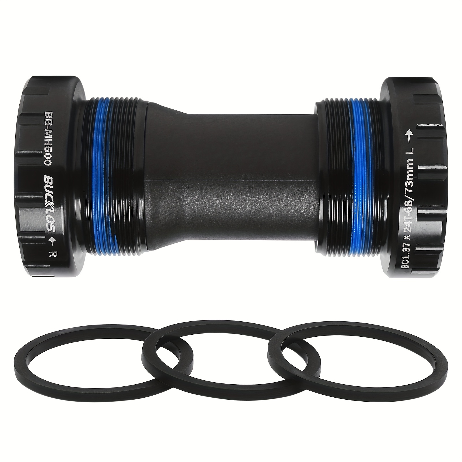 TEMU Bucklos Bicycle Bottom Bracket Sealed Bearing 24mm Bike Bb Bsa Threaded Bb68/73 Mtb Bottom Bracket Parts
