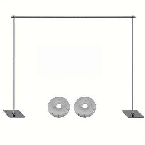 christmas 10x6 5ft adjustable backdrop stand heavy duty metal background support system for photo wedding birthday parties