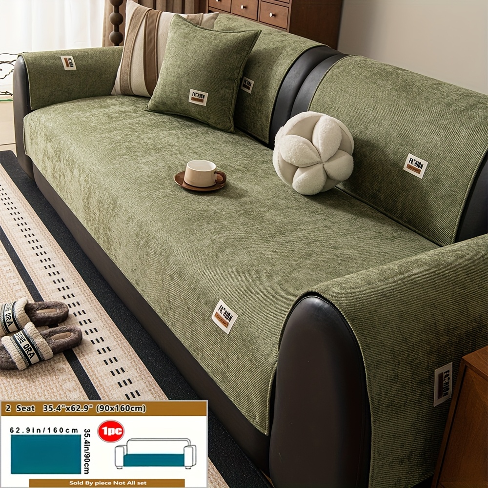 TEMU 1pc Of Fashionable Soft Versatile Sofa Cover, Comfortable Fabric, , Anti-slip Protective Sofa Cover, Sofa Decoration For Bedroom, Living Room,
