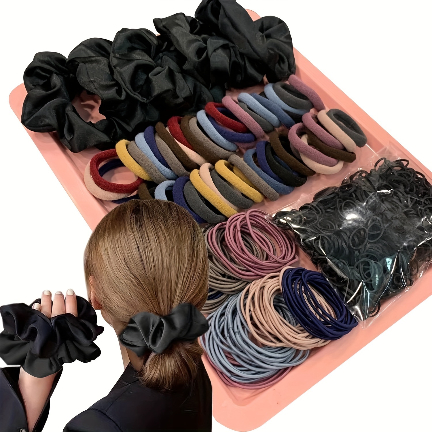 

755pcs Accessories For Set Ponytail Scrunchies