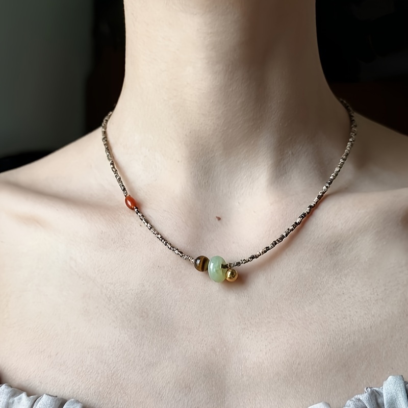 E-shop Eine neue minimalistische chinesische vielseitige Nischen-Kragenkette Halskette D76