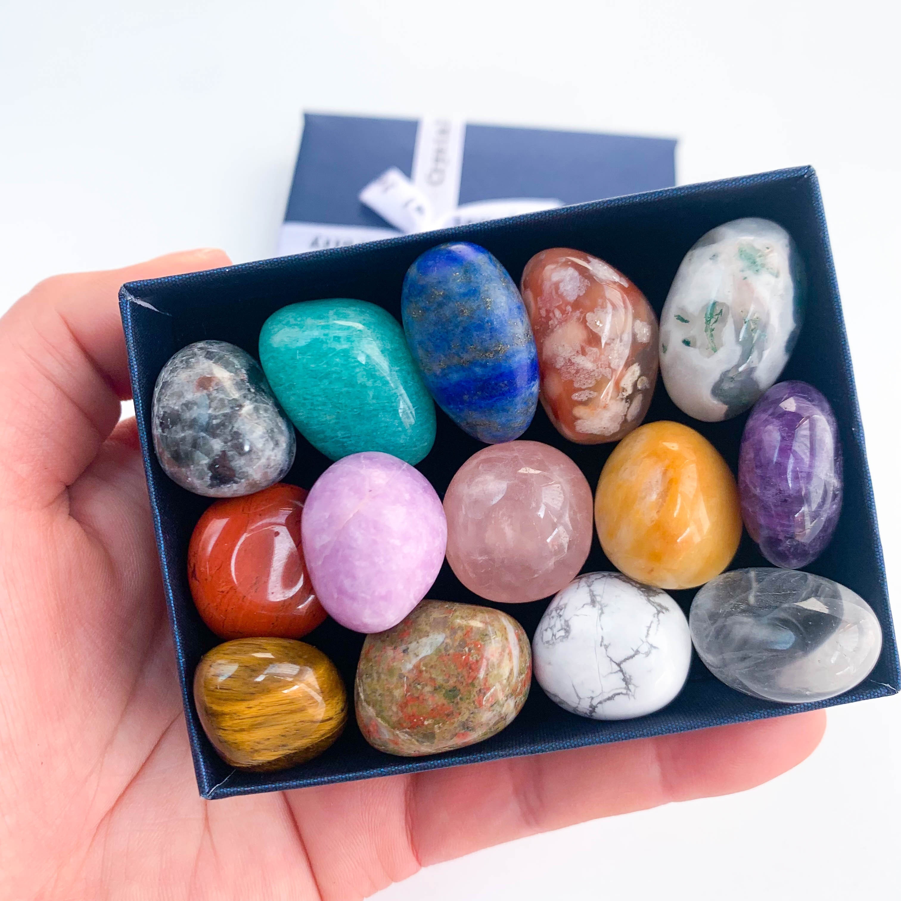 

14 Kinds Of , Handmade Stone Set Box, Jewelry Accessories, Stone Set, Gift Decoration, Decoration.