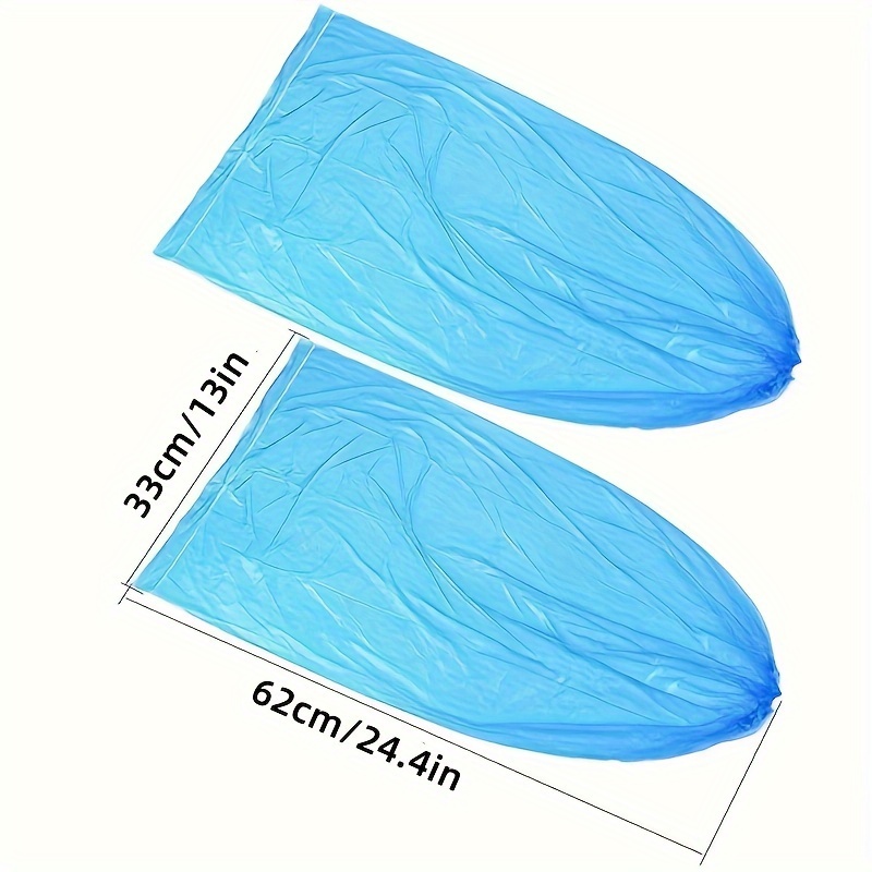 5/10/20 Pairs Disposable Shoe Covers Disposable Non Slip Plastic Boot Covers Long Waterproof Shoes Covers Safety Boot Shoe Covers 54.86 Cm Tall Shoe Coverings For Men Women Rainy Day Use