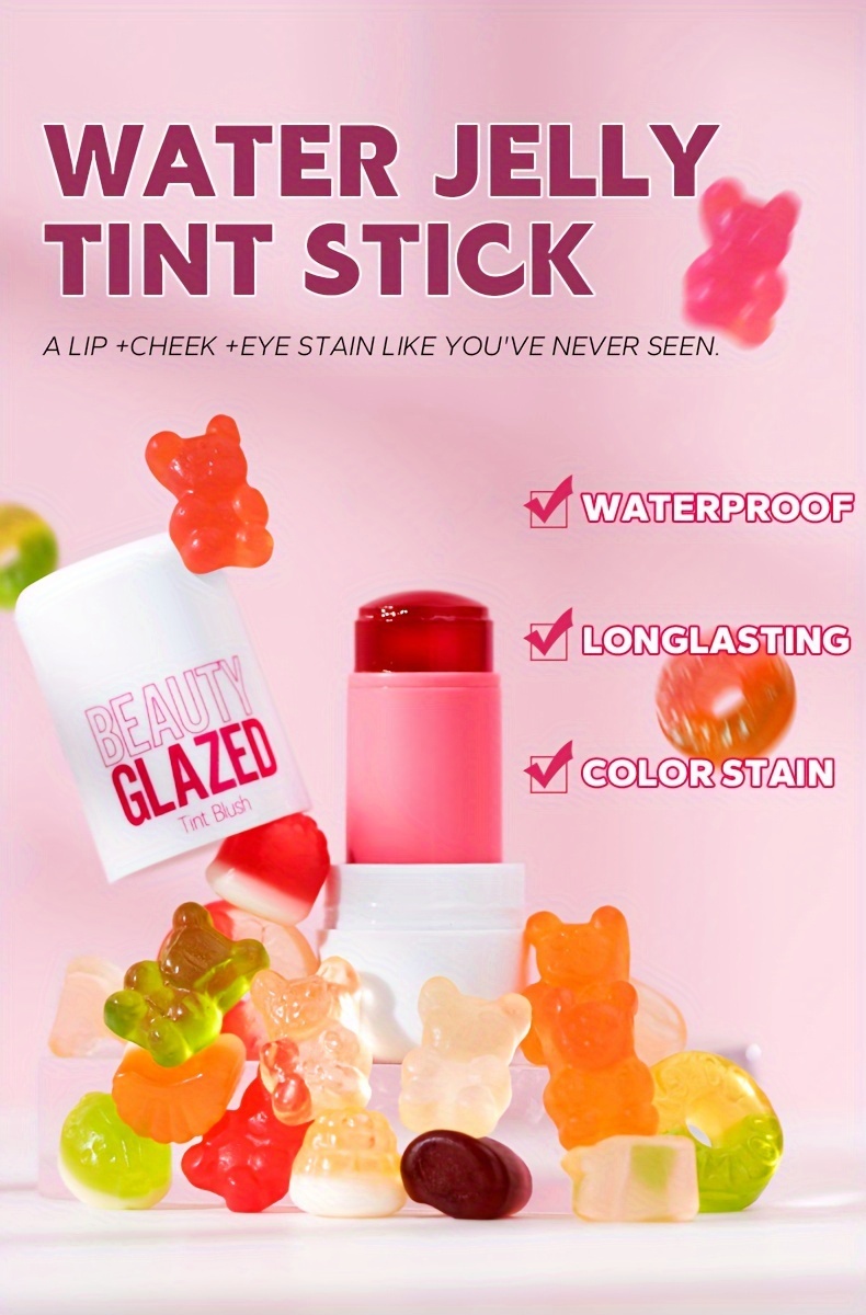   jelly blush aloe glycerin infused flower extract long lasting natural cheek tint assorted colors details 0