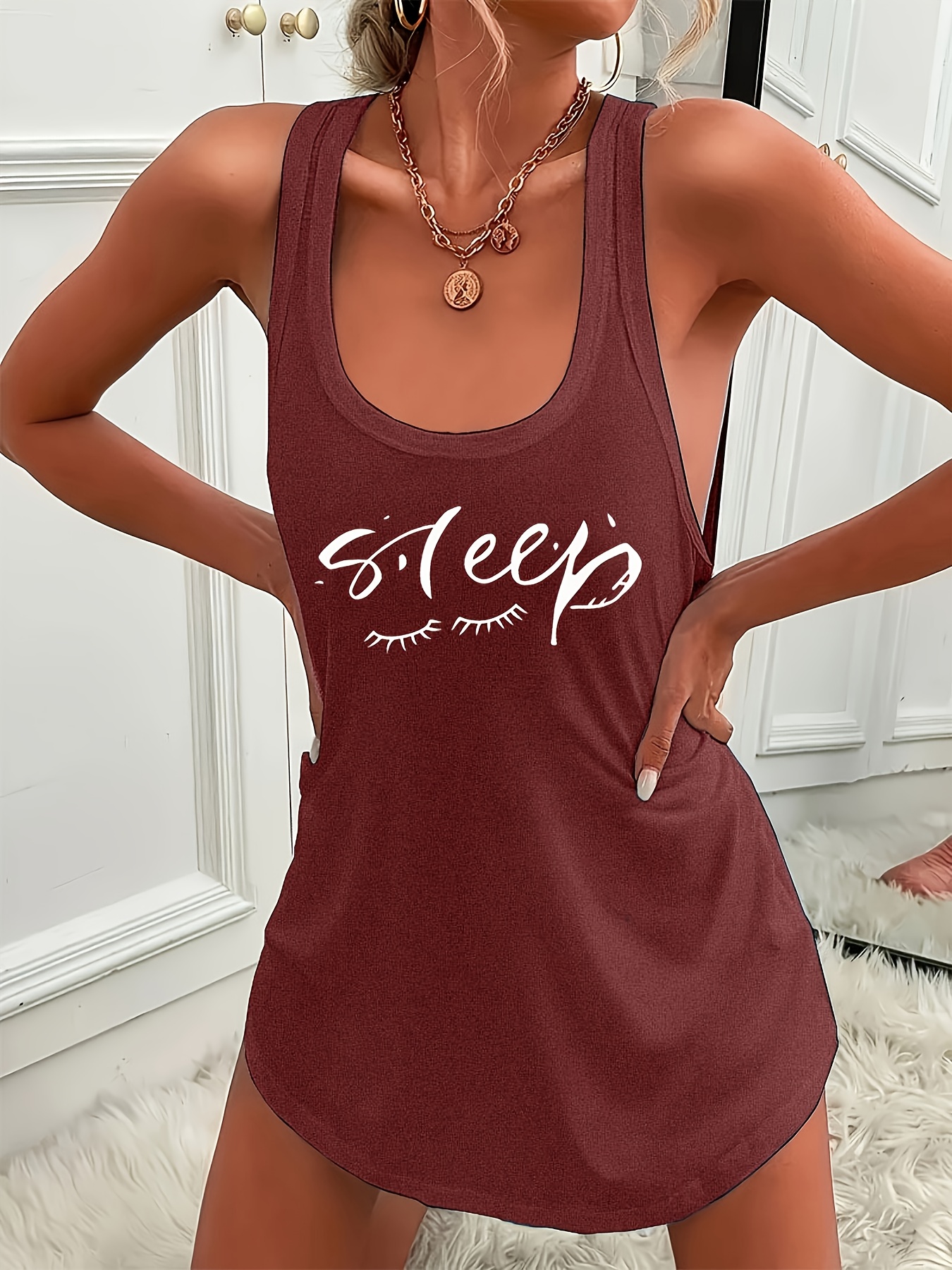ladies sleep dress letter print women's lingerie lounge - Temu Mauritius