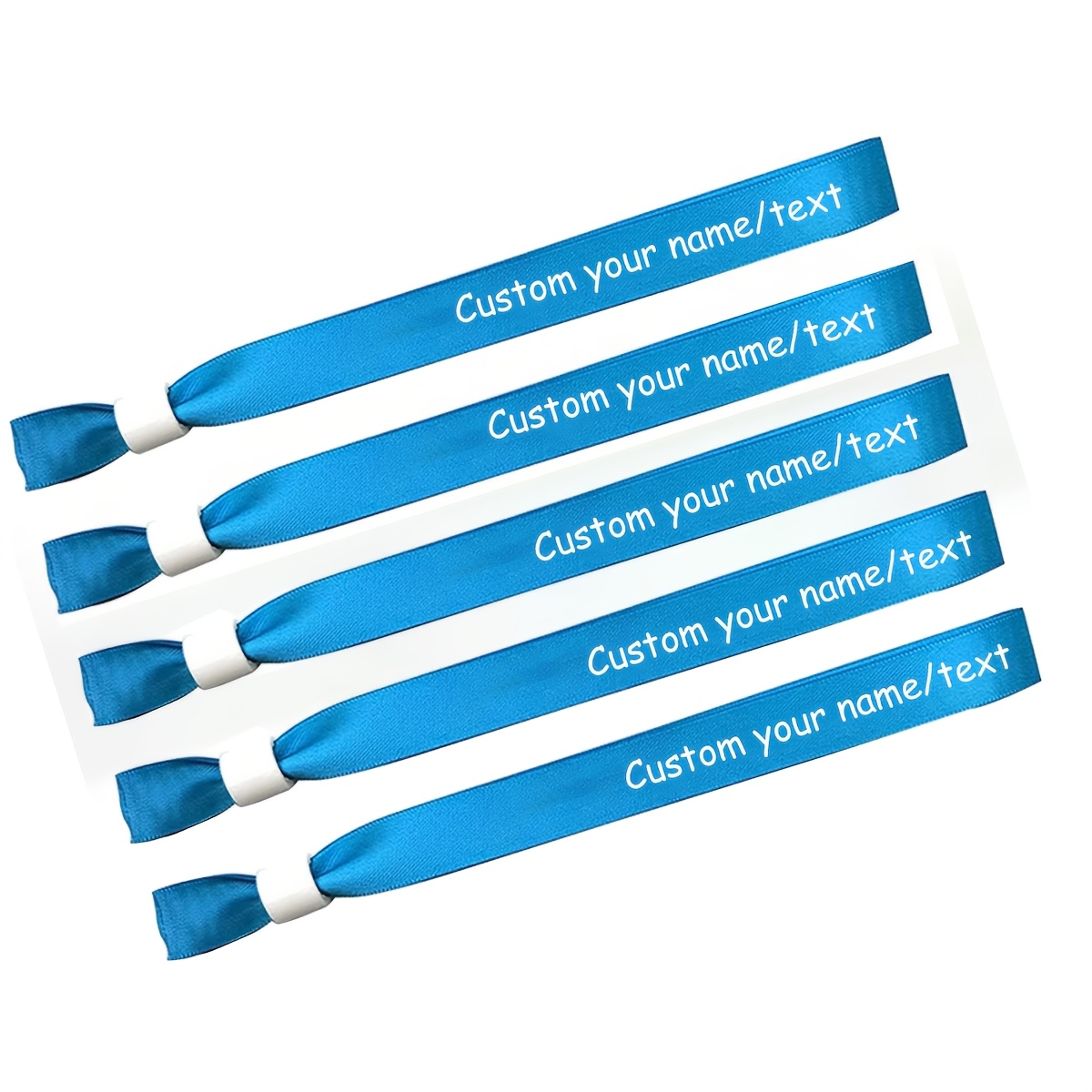 TEMU [customizable] Personalized Wristband, Concert Music Festival Wristband Ribbon, Solid Wristband, Verification Band, Plastic Movable , Festival