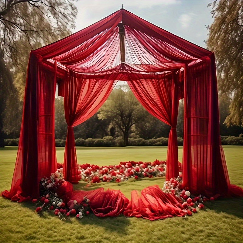 

Wedding Arch - " X 236" Tulle Fabric Backdrop For Ceremonies, Receptions & Stage Decor | Christmas & Thanksgiving