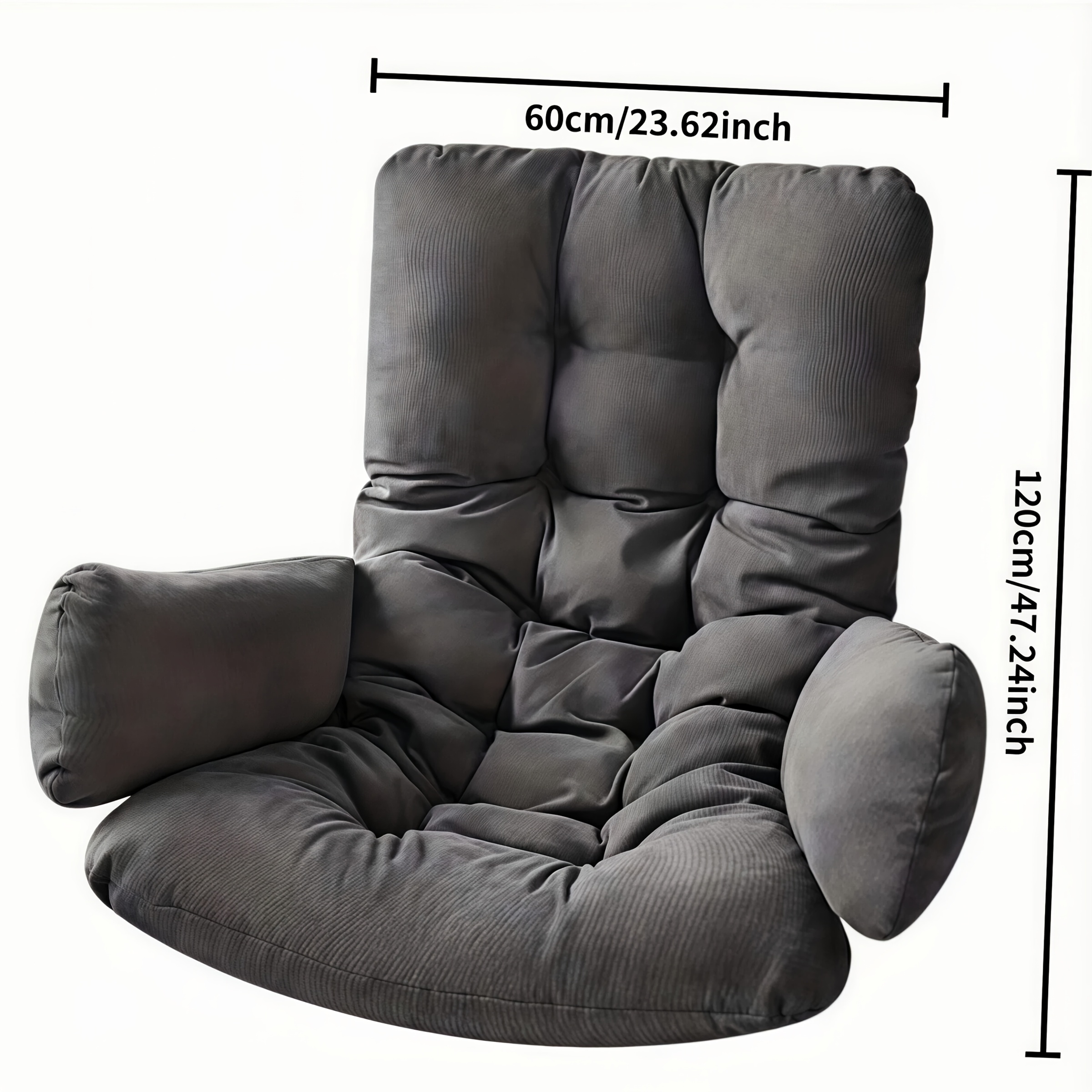 bedding 1pc elegant long quilted solid color hammock chair cushion quilted design plump shape no shifting breathable suitable for hanging chair bench lounge chair   cushion for chair not included