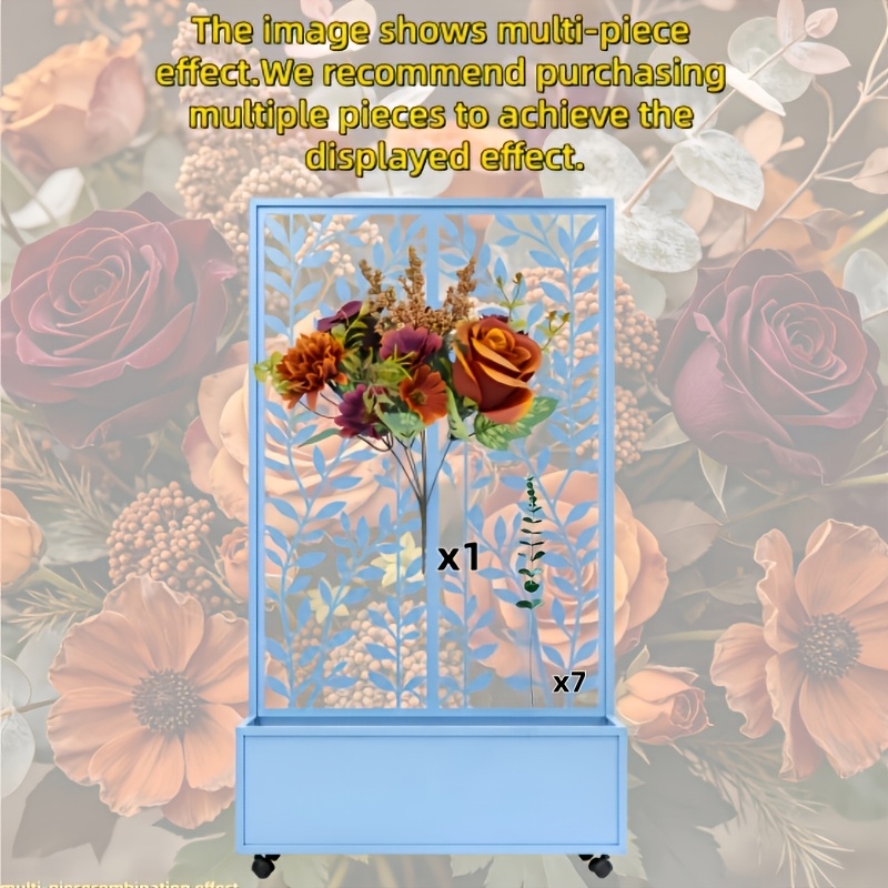 TEMU Ramo de lujo de 8 piezas de flores artificiales de otoño en cálidos, combinación de , , rosas borgoña, peonías, pequeñas margaritas -naranja,