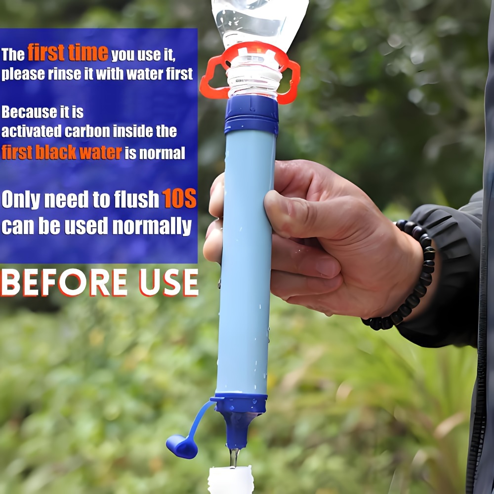 Gravity Water Filter Straw for Camping & Emergency