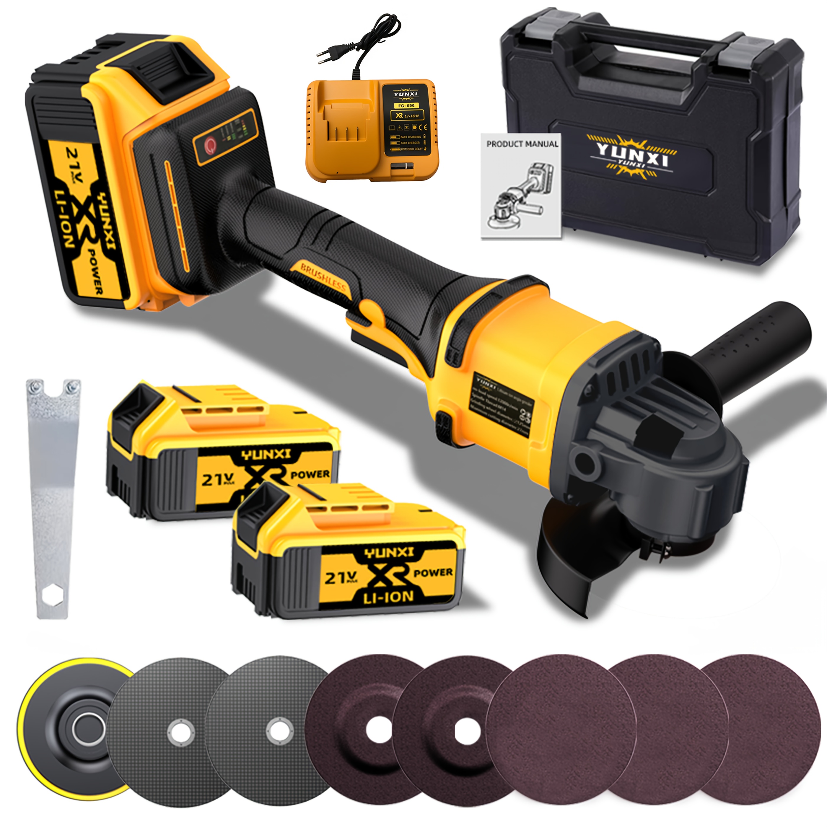 2025 Accu Haakse Slijper & Polijstmachine - Zware Lithium-Ion