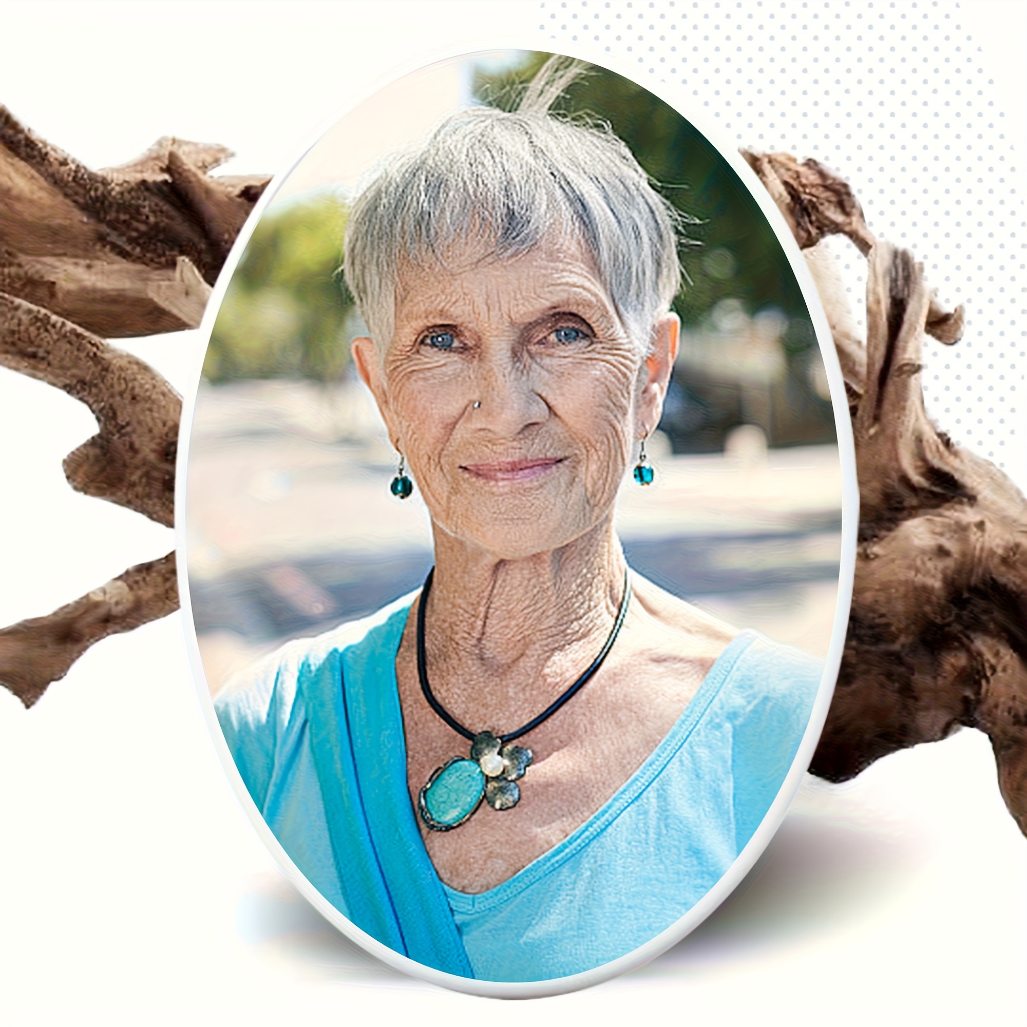 TEMU Customizable Photo Portrait Stickers. Made Of Acrylic With Adhesive Backing, Easy To Apply. Perfect For Commemorating Family And . Suitable For