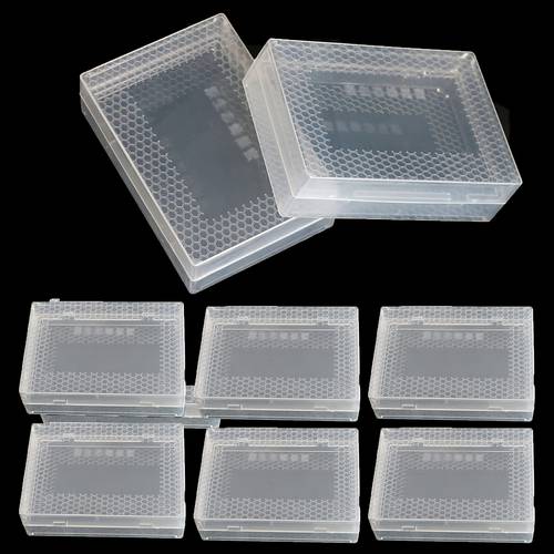 8pcs beekeeping honey cassette transparent plastic honeycomb boxes removable clean sanitary with no electricity or batteries required for beekeeping