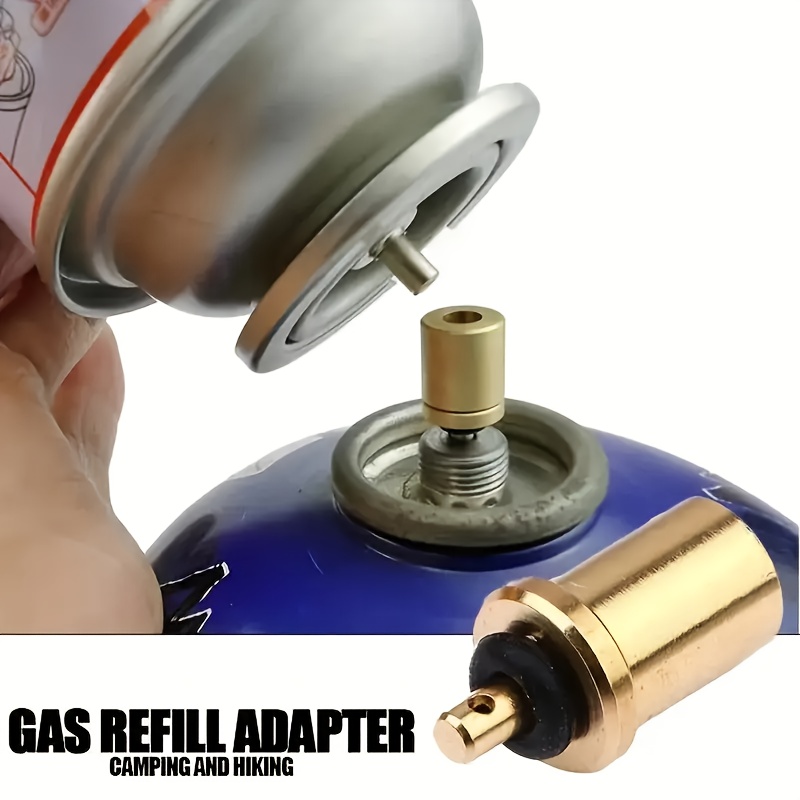 2-Pack Brass Gas Refill Adapter with Easy Inflate * Connector - Durable  Outdoor Camping And Hiking Nozzle Adapter for * Gas Cylinders * And  Equipment, Camping Additions * *