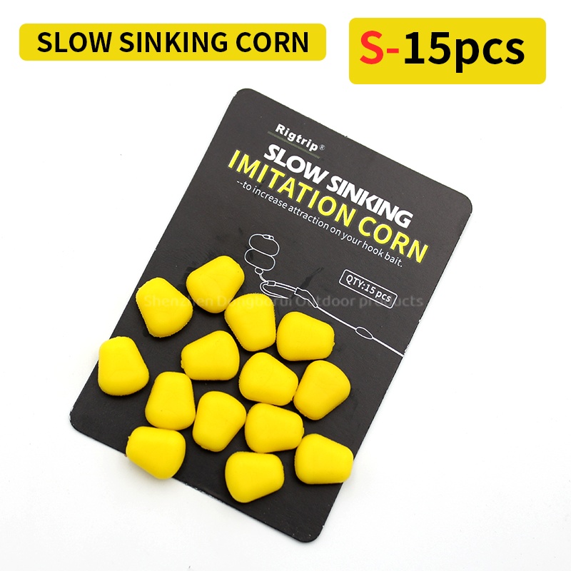 TEMU 15 pièces Appâts de Pêche à la Boilies Pop Up Taille S L Couleur Lente Arrêts d'Appâts pour Montage Combiné Rig Terminal Tackle