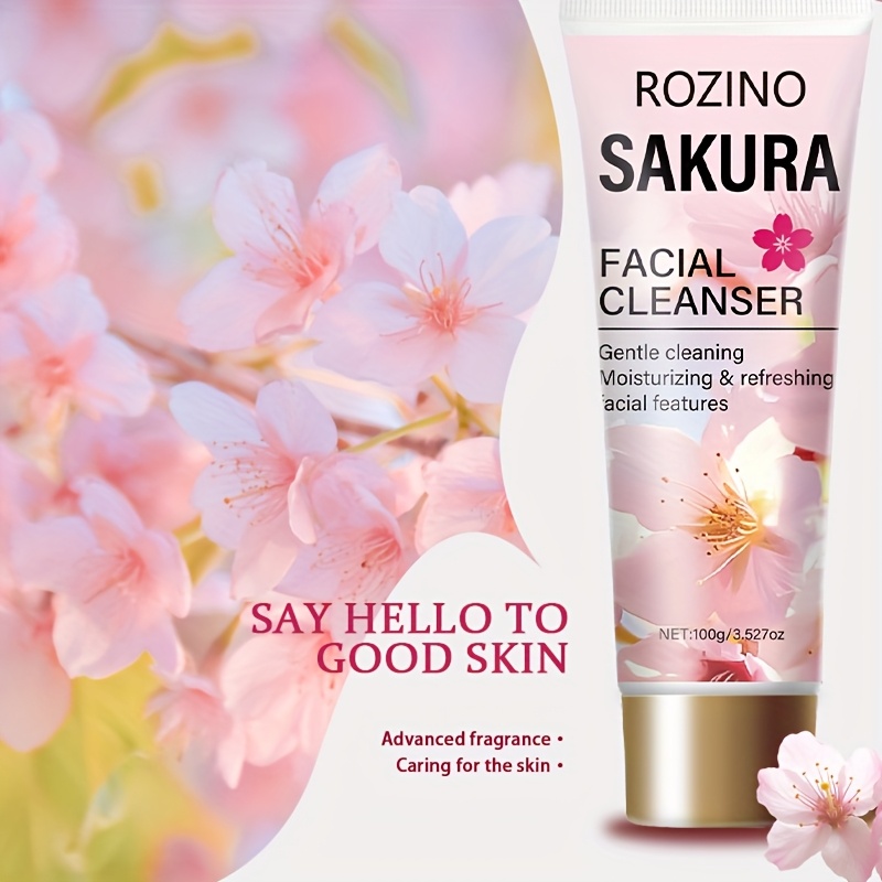 sakura facial cleanser moisturizing cherry - Temu