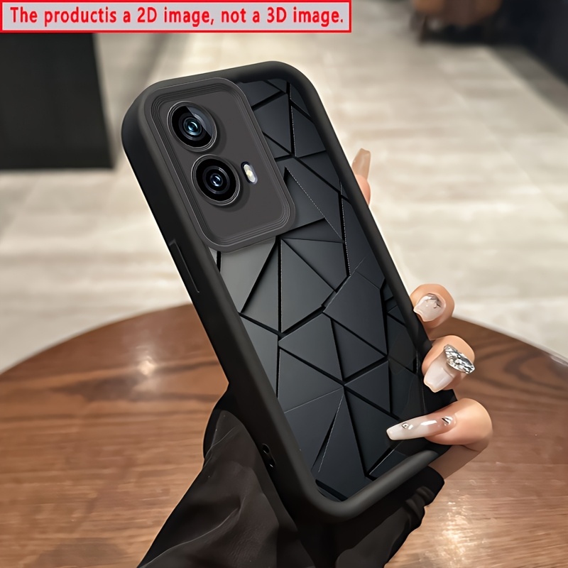 TEMU Funda para Teléfono - Diseño Nuevo y Moderno Hexagonal Protectora con Plano 2D Adecuada para Moto Edge 50 Pro 5G G85 G84 5G G34 G30 G24 G04 G04S