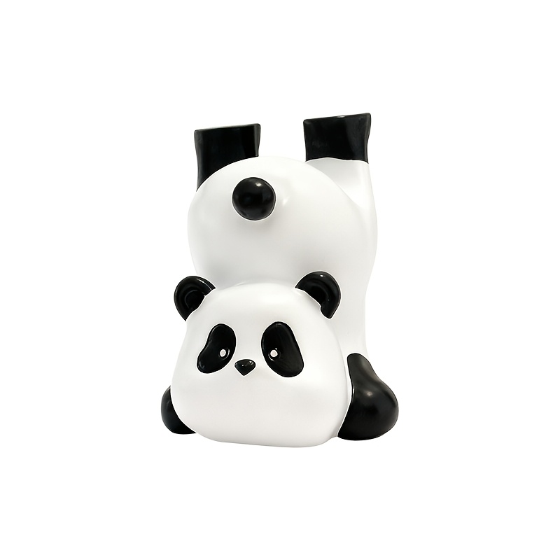 Image of Collectible Figurines, Resin Panda Eyeglass Holder, Animal Eyeglass Stand - Decorative Eyewear Display For Indoor And Outdoor Use - Small Figurine Showcase For Home And Store Counters