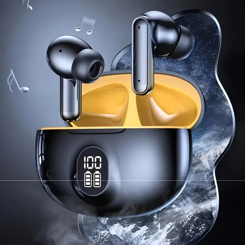 hot item in led digital battery display wireless earbuds with long stylish and lightweight comfortable in ear design compatible with multiple devices daily use work study and sports recommended for personal use or as a gift details 4
