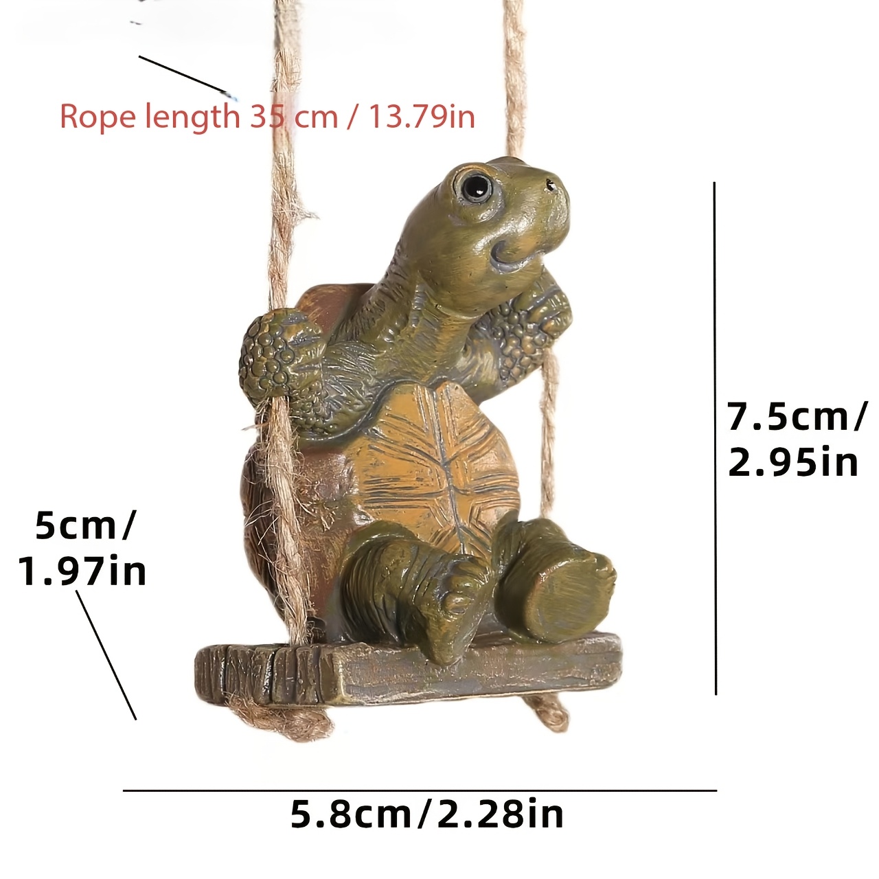 TEMU 1pc Garden Pond Turtle Statue Decoration