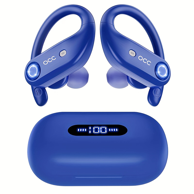 

K23 Wireless Headphone Headphone Wireless Charger Earbuds In-ear Sports Led Display With Ear Mount Running Exercise Fitness Mobile Phone Laptop Tv (blue)